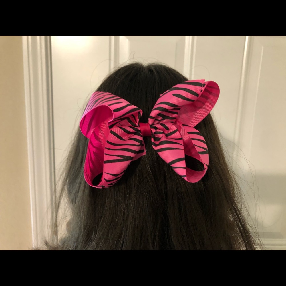 Zebra pattern bow set - Picture 2 of 7
